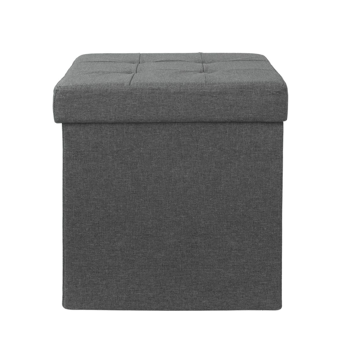 JUST HOME COLLECTION - Pouf Plegable Gris 38x38x38cm