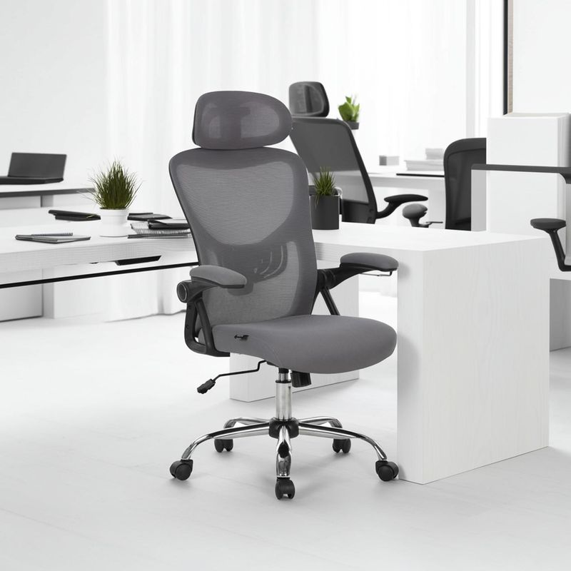 JUST HOME COLLECTION - Silla de Oficina Kristen Gris