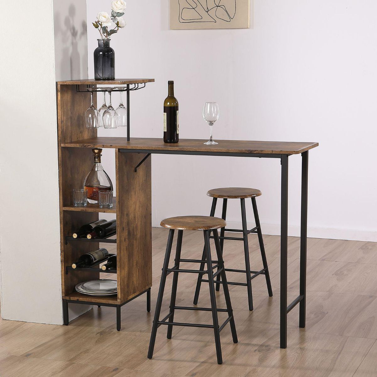 JUST HOME COLLECTION - Juego de Comedor 2 Sillas Taku