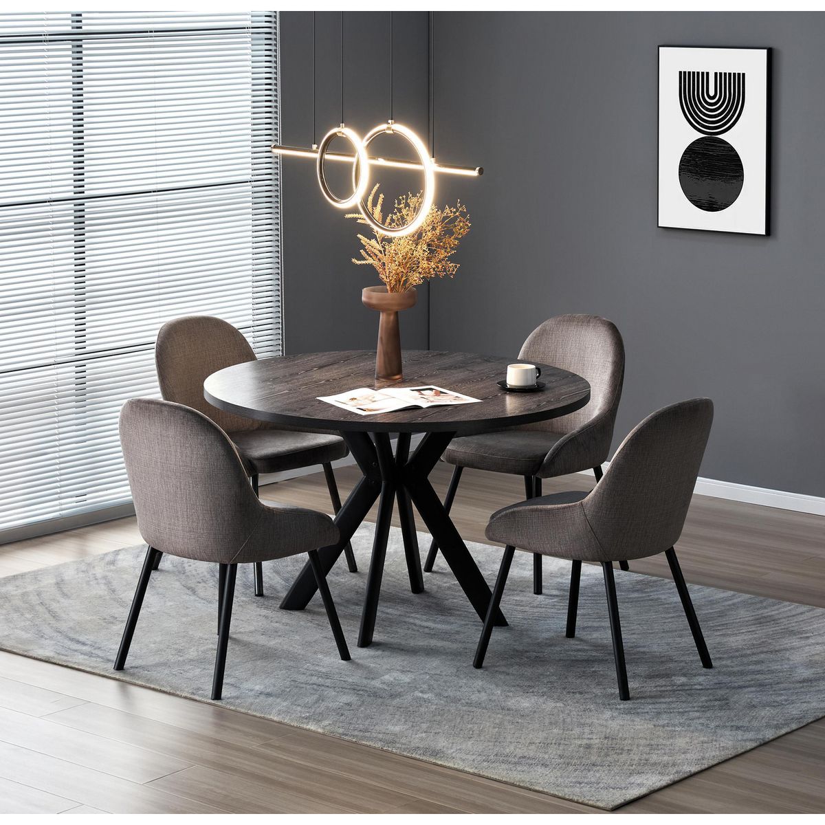 JUST HOME COLLECTION - Set de Comedor Silvi 4 Sillas