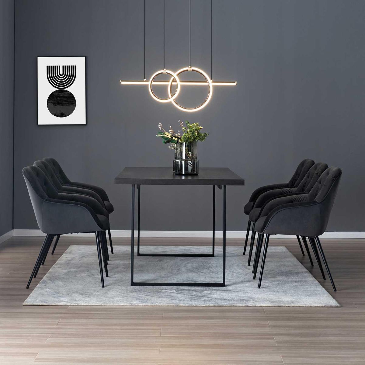 JUST HOME COLLECTION - Set de Comedor Papeete 6 Sillas