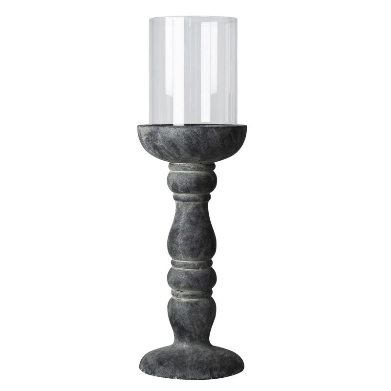 JUST HOME COLLECTION - Portavela Negro 14.5x47cm