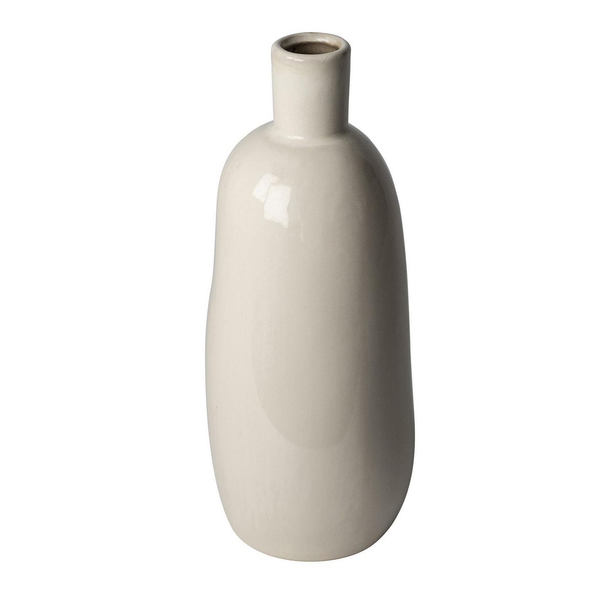 JUST HOME COLLECTION - Jarrón Terra Blanco 13.5x33cm