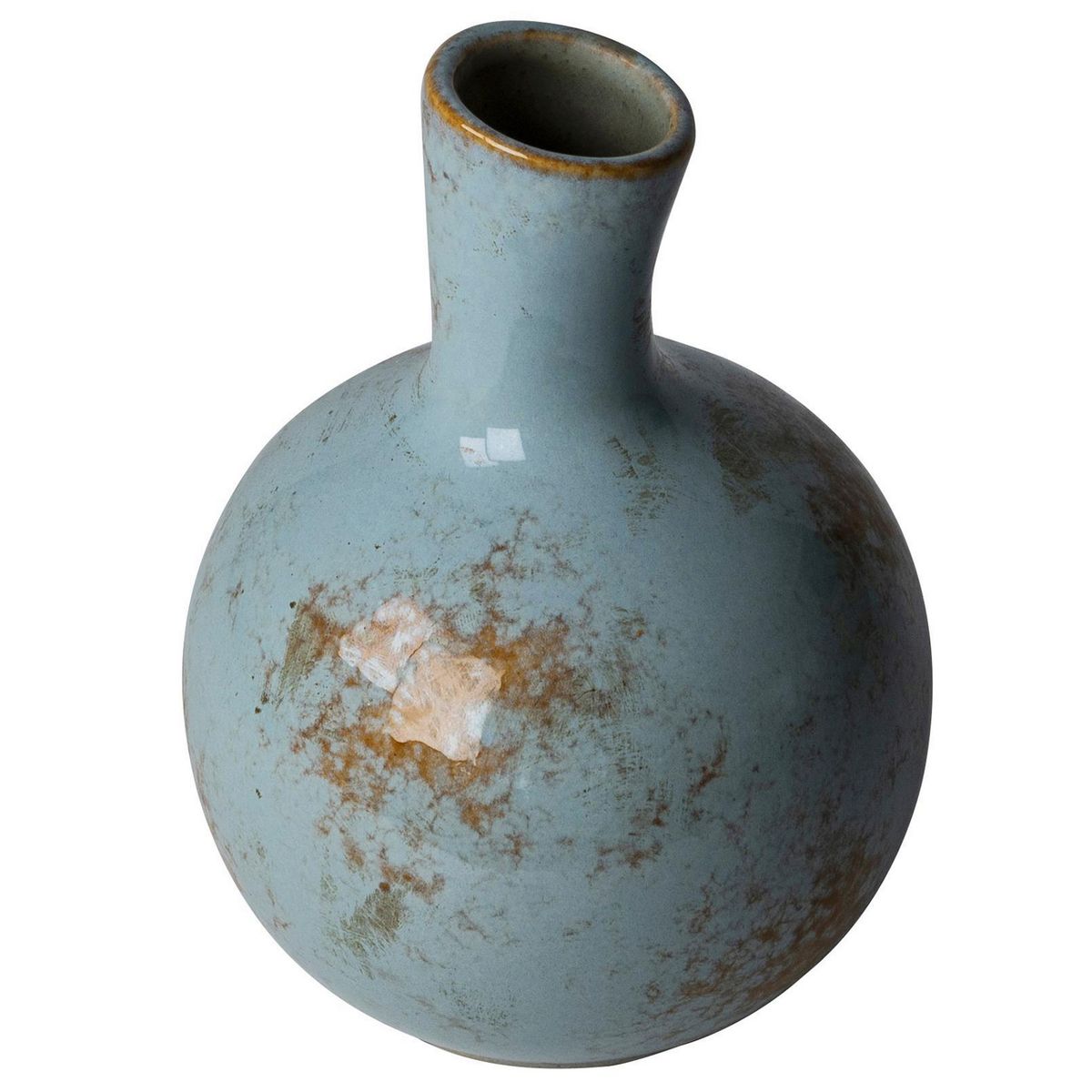 JUST HOME COLLECTION - Jarrón Terra Celeste 8.5x12cm