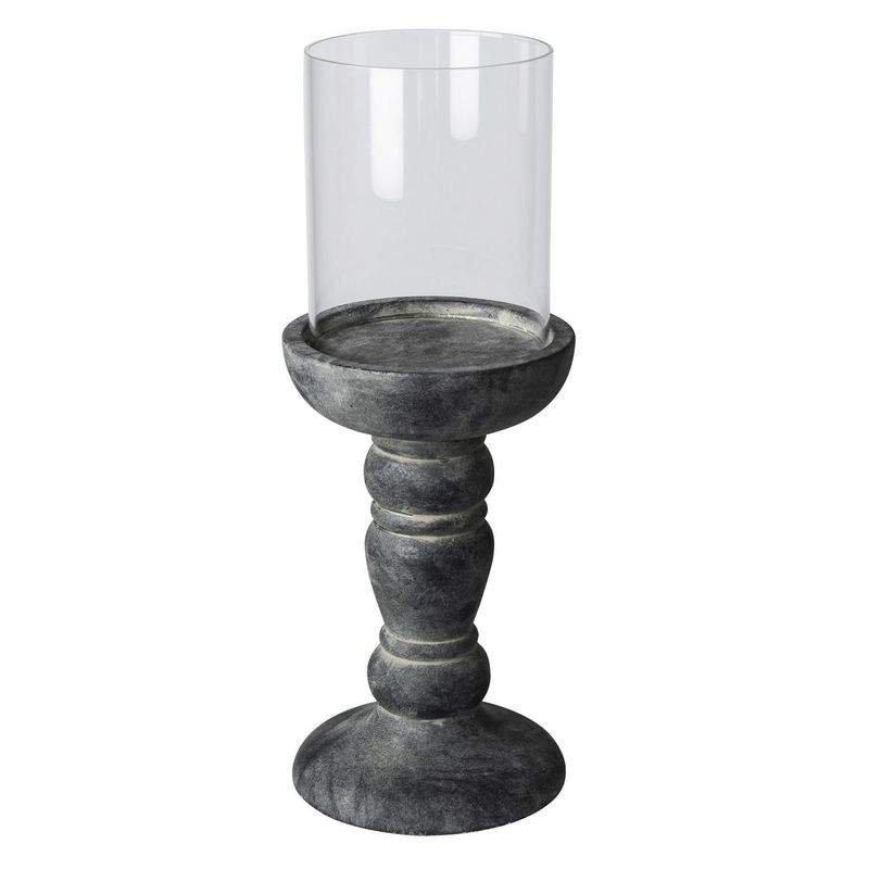 JUST HOME COLLECTION - Portavela Negro 14.5x38cm