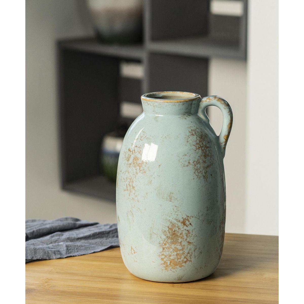 JUST HOME COLLECTION - Jarrón Terra Celeste 18x27cm