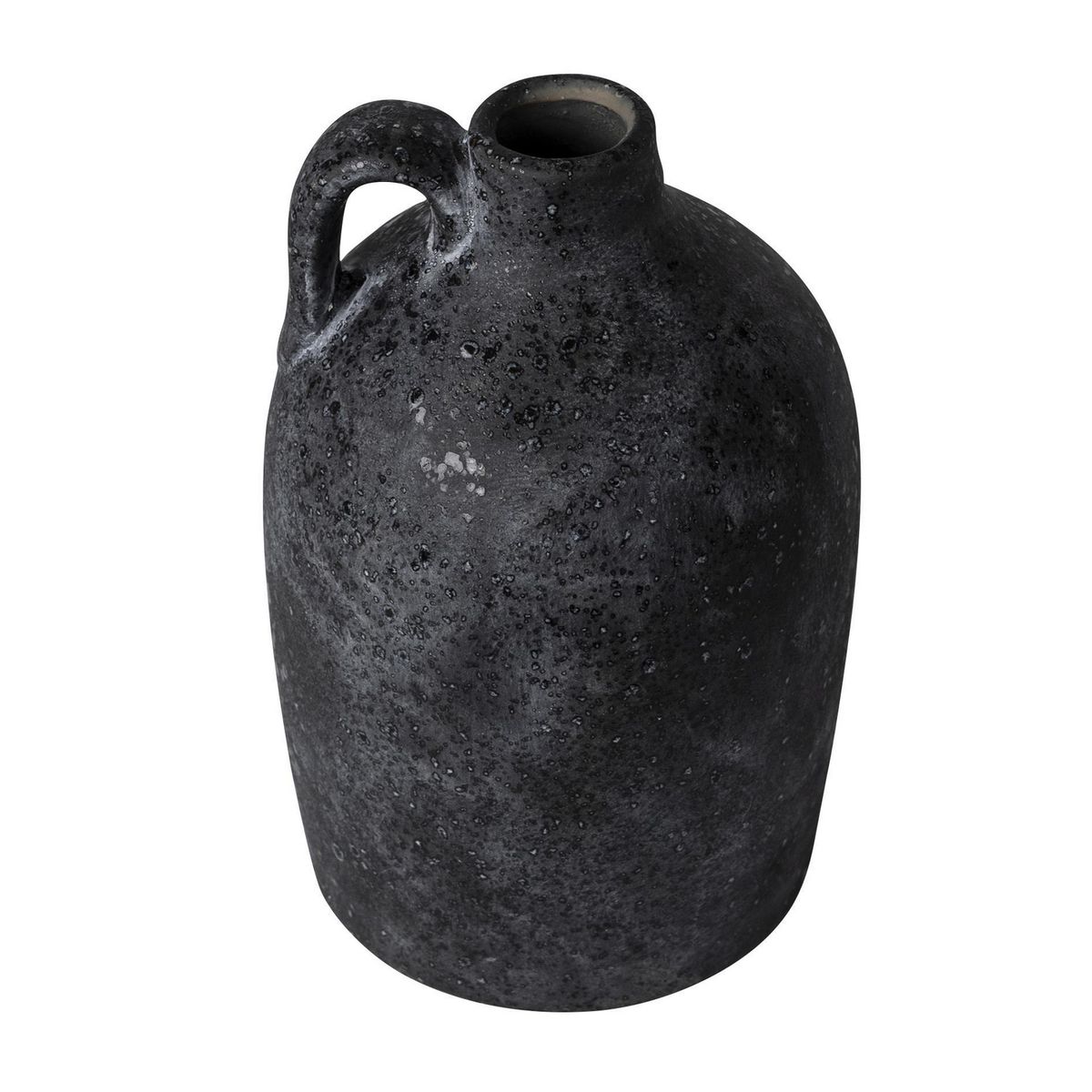 JUST HOME COLLECTION - Jarrón Terra Negro 11.5x18cm