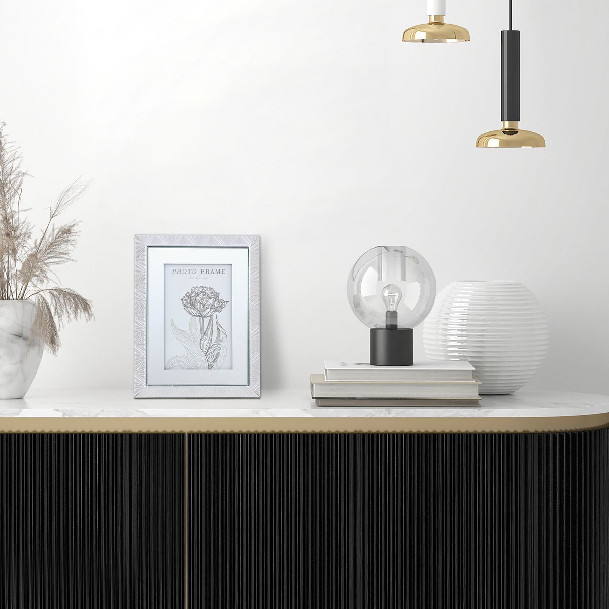 JUST HOME COLLECTION - Marco de Fotos Mirror Plateado 10x15cm