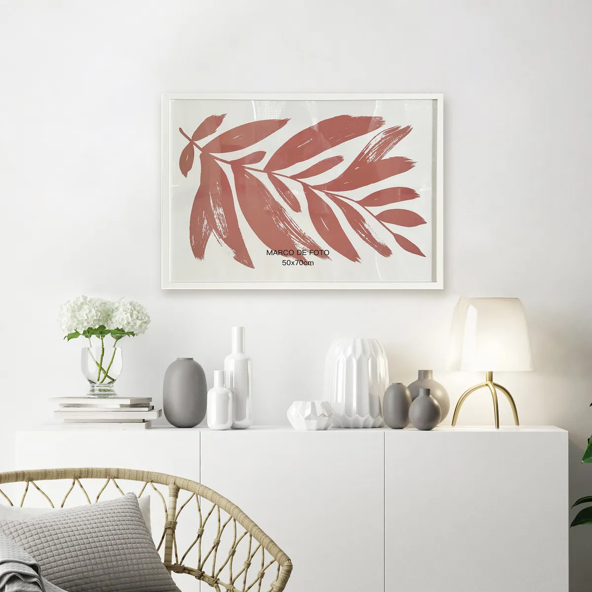 JUST HOME COLLECTION - Marco de Foto Ideals Blanco 50x70cm