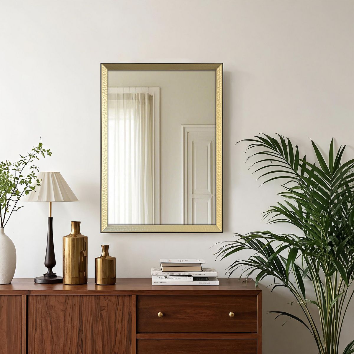 JUST HOME COLLECTION - Espejo Dorado/Negro 54x74cm