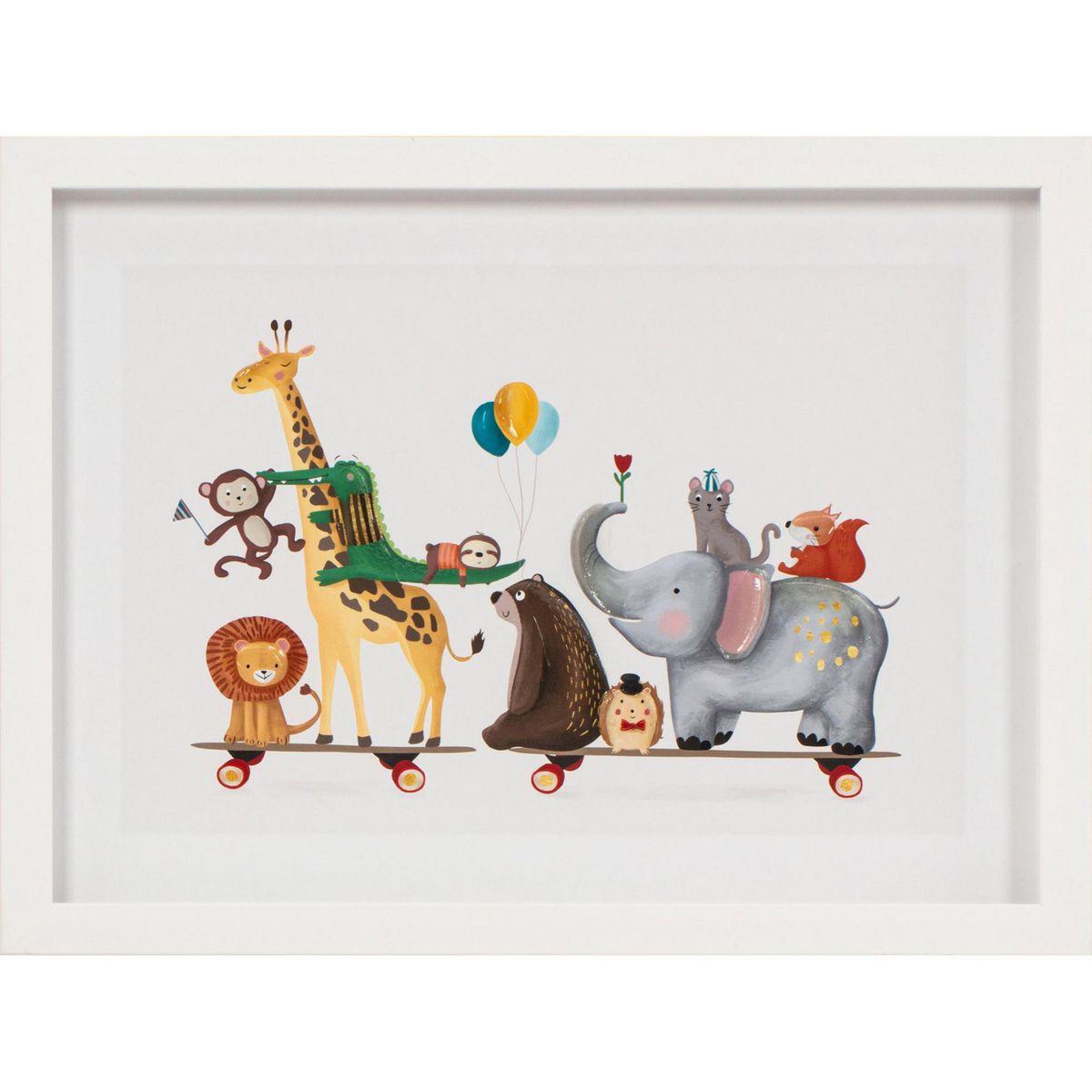 JUST HOME COLLECTION - Cuadro Decorativo Animalitos 40x30cm