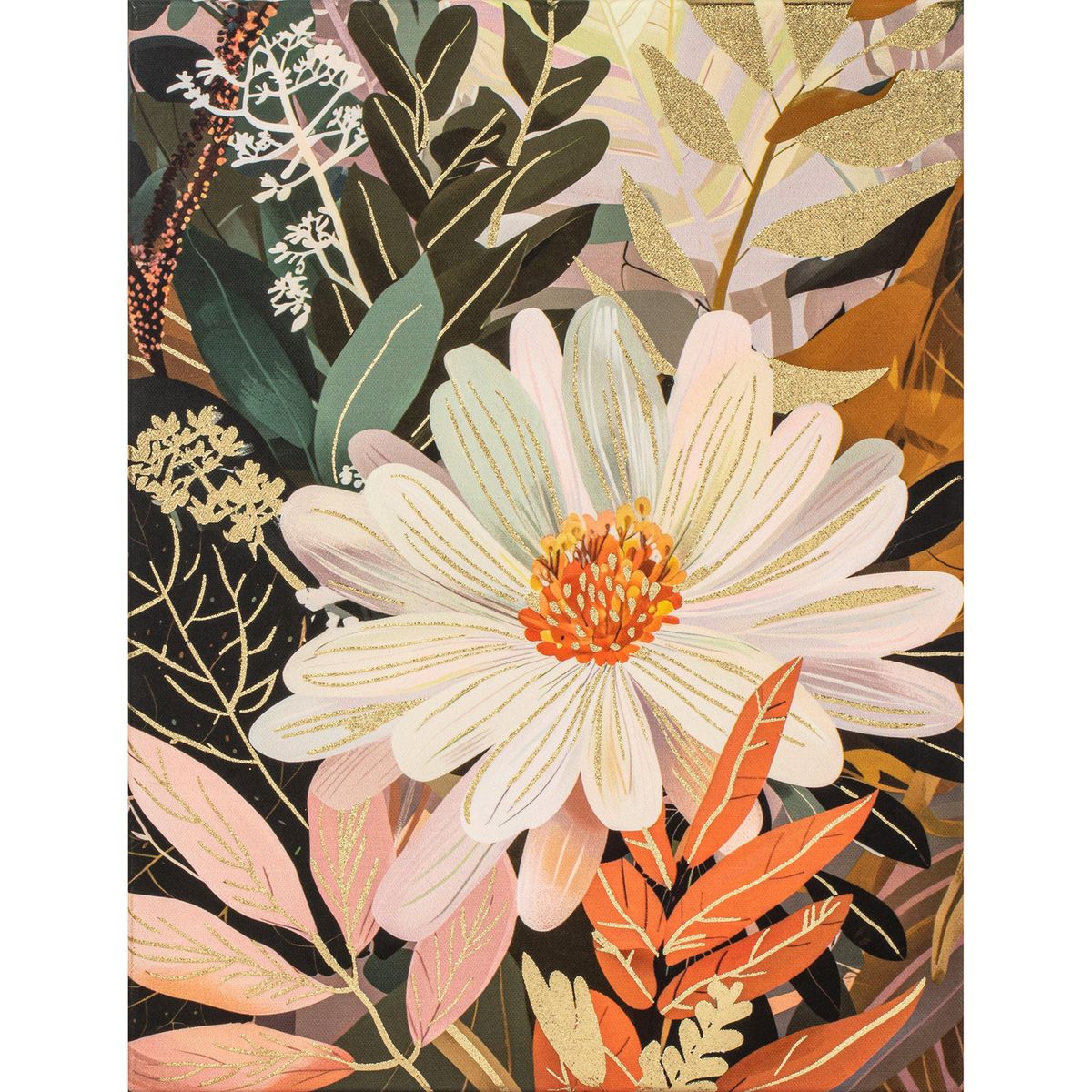 JUST HOME COLLECTION - Cuadro Canvas Flor Folia 2 30x40cm