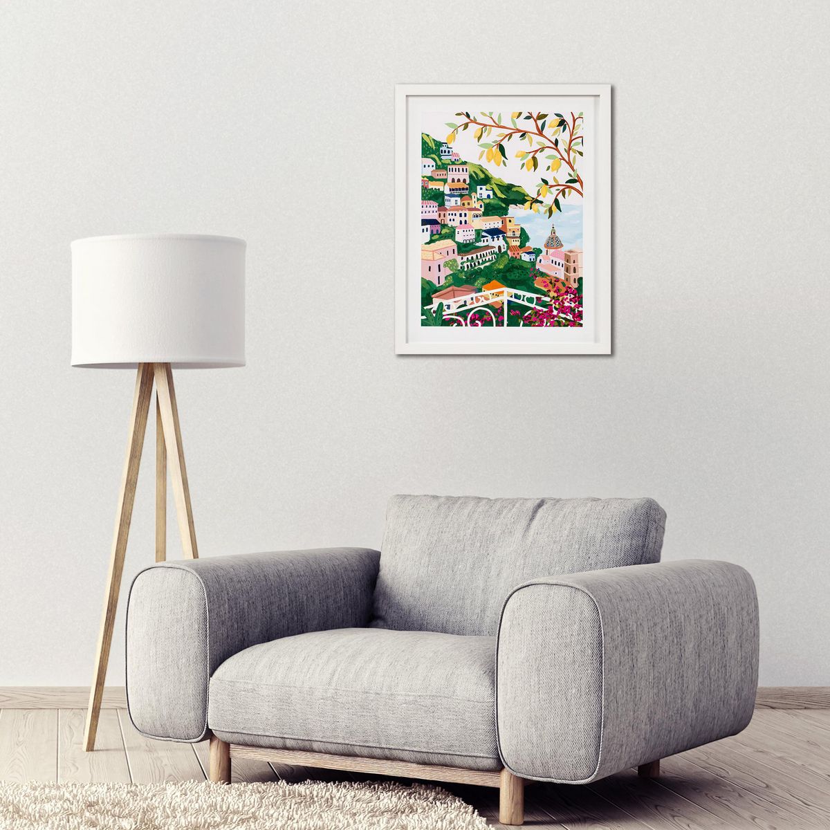 JUST HOME COLLECTION - Cuadro Ciudad Colores 2 40x50cm