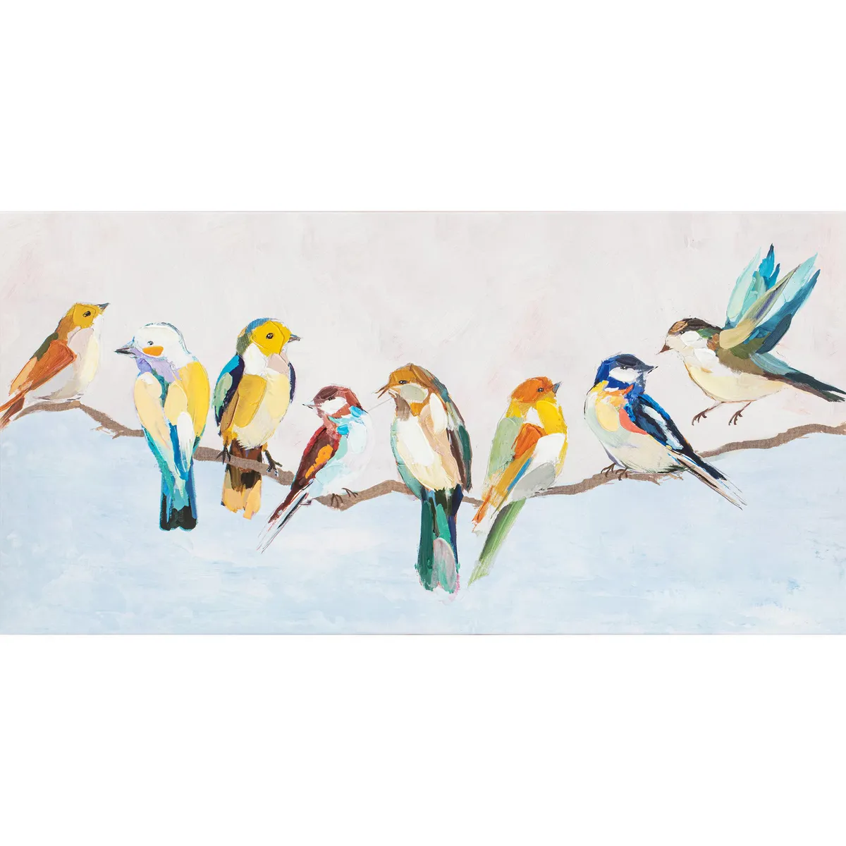 JUST HOME COLLECTION - Cuadro Canvas Pajaritos 50x100cm