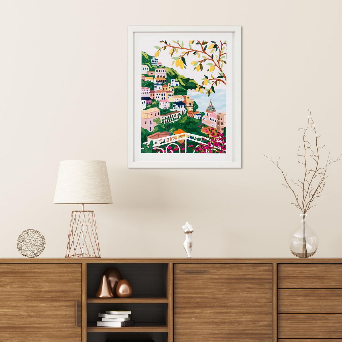 JUST HOME COLLECTION - Cuadro Ciudad Colores 1 40x50cm