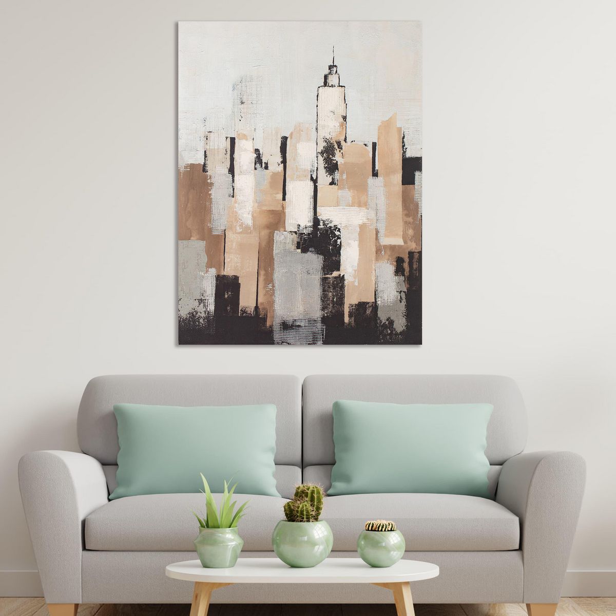 JUST HOME COLLECTION - Cuadro Canvas Ciudad Dark 90x120cm