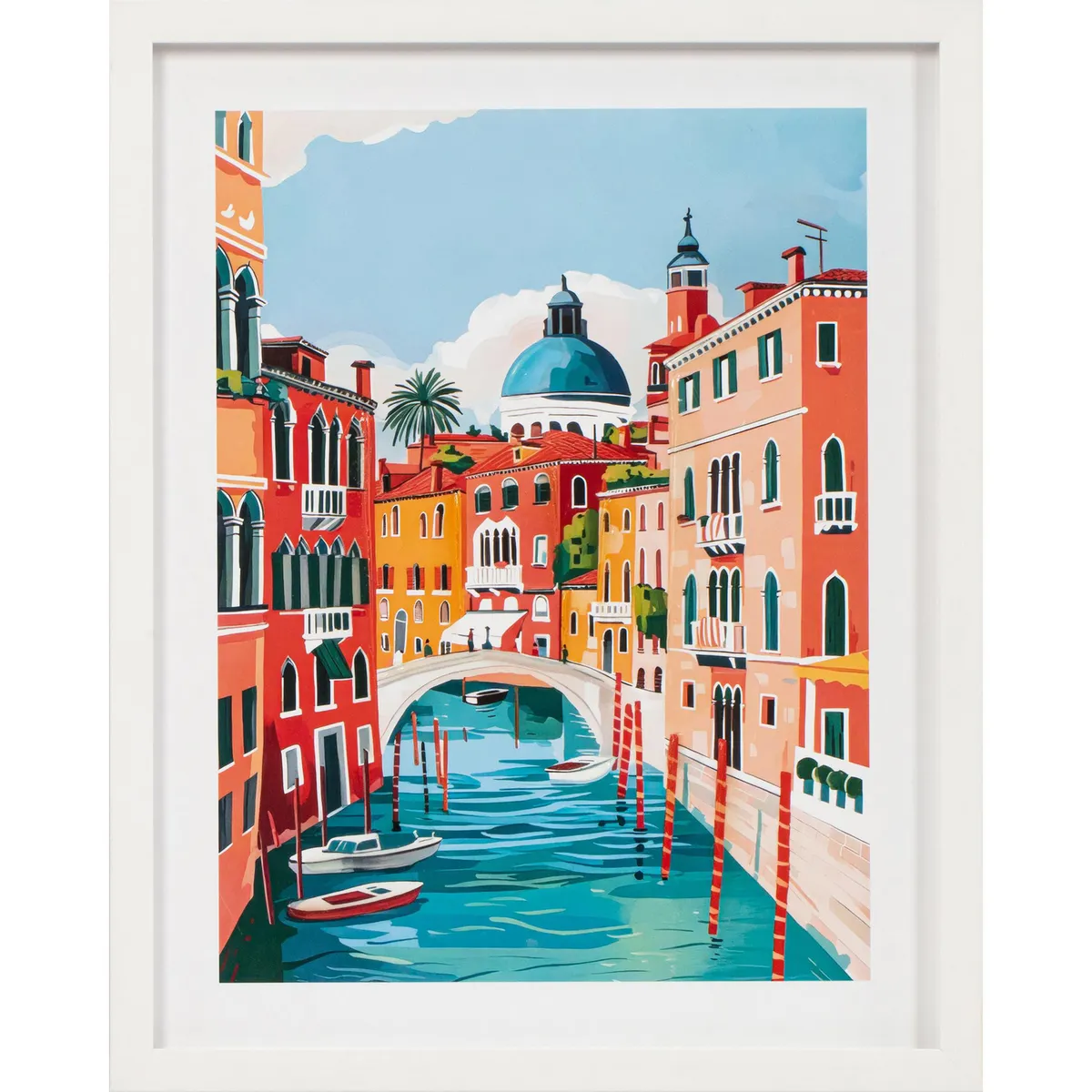 JUST HOME COLLECTION - Cuadro Ciudad Colores 3 40x50cm