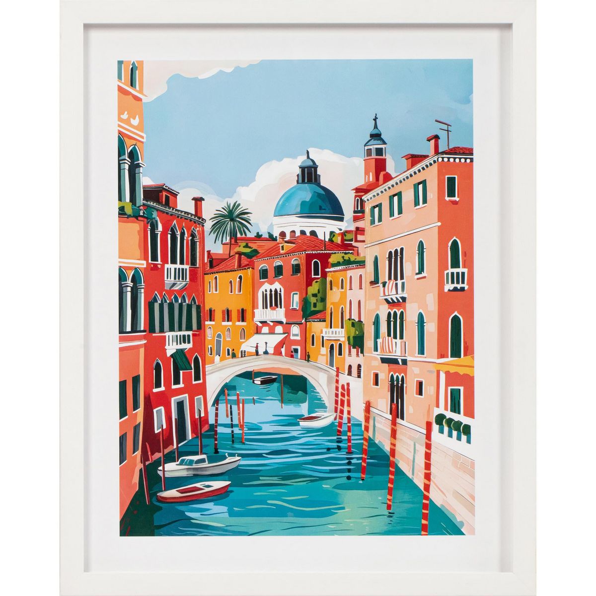 JUST HOME COLLECTION - Cuadro Ciudad Colores 3 40x50cm