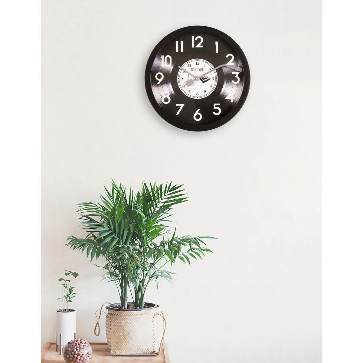 JUST HOME COLLECTION - Reloj de Muro Samor Negro 30cm