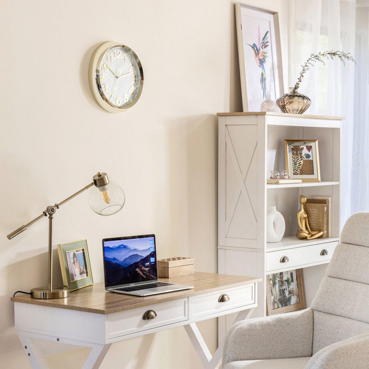 JUST HOME COLLECTION - Reloj Boho Dorado 31cm