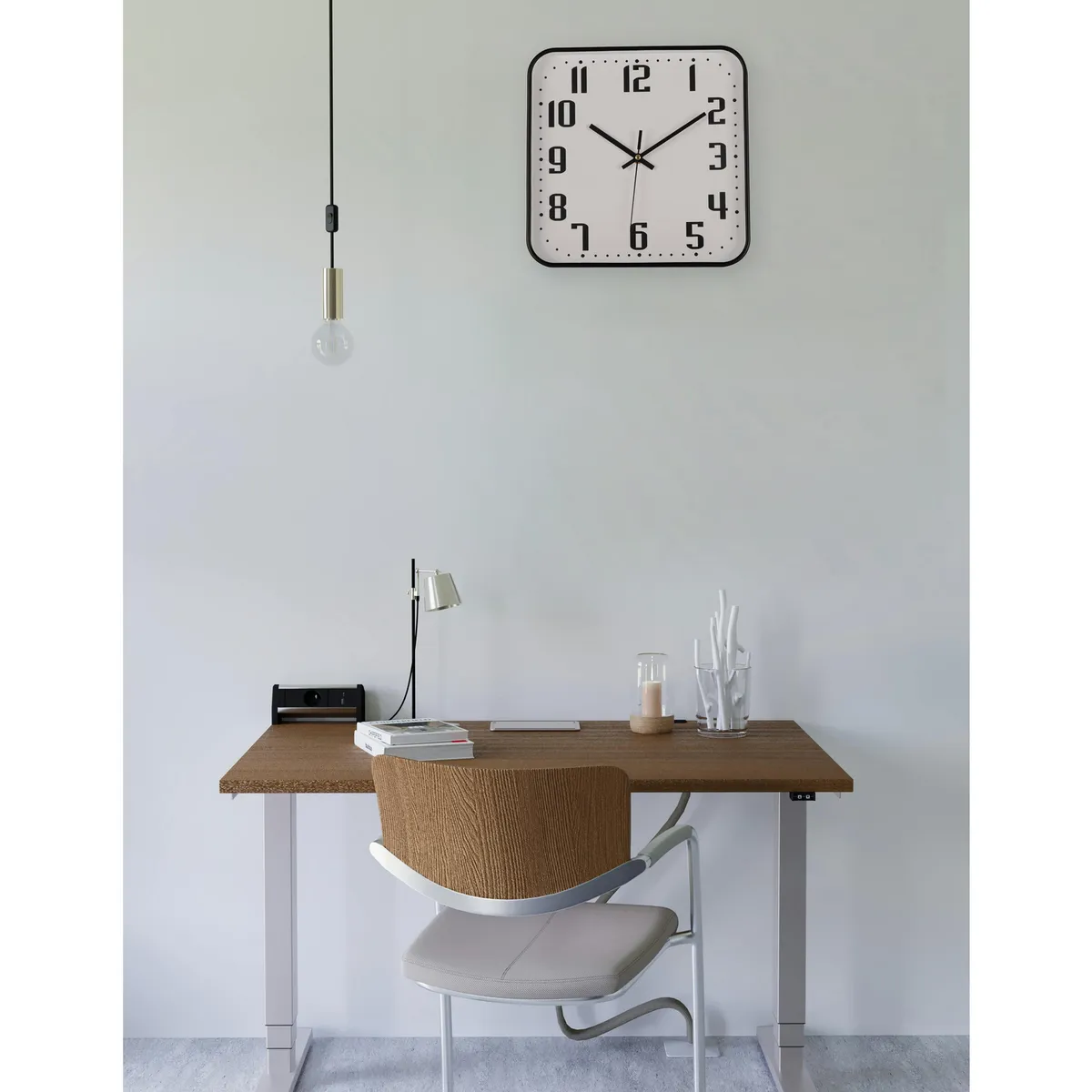JUST HOME COLLECTION - Reloj Vintaje 30x30 Blanco