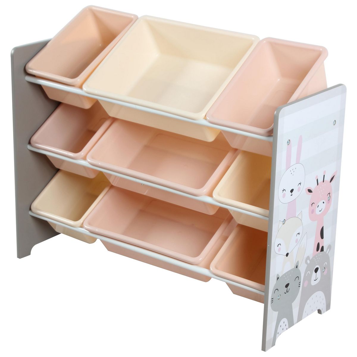 JUST HOME COLLECTION - Juguetero Infantil Animales 9 Cajas