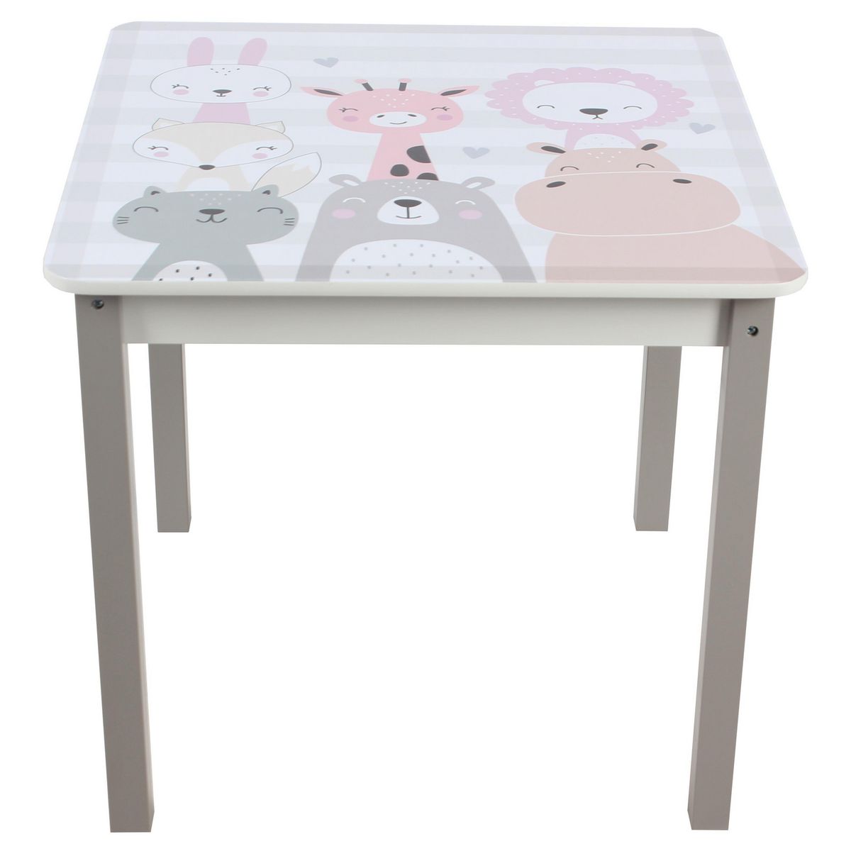 JUST HOME COLLECTION - Set Mesa + 2 Sillas Animales Multicolor 60x55x60cm