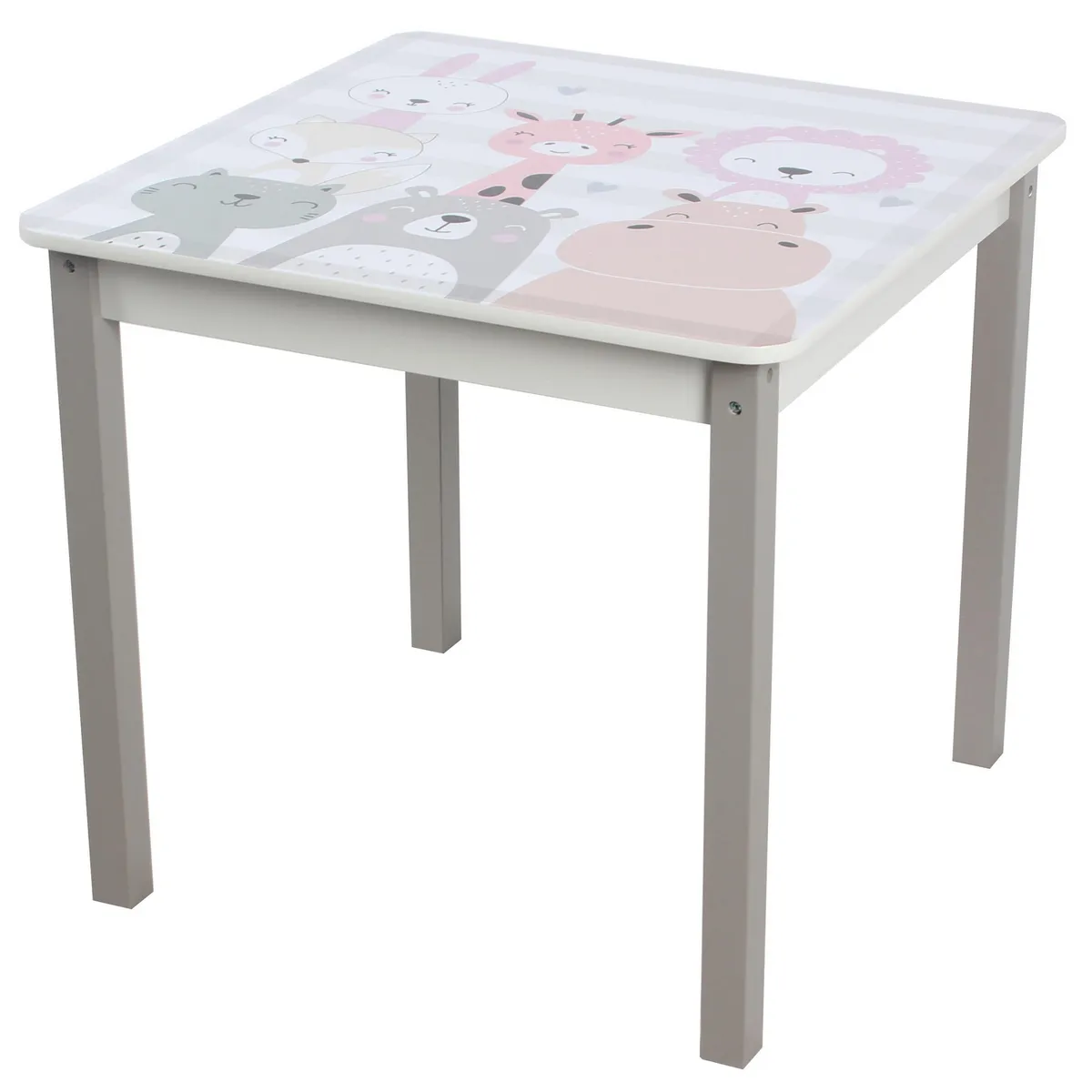 JUST HOME COLLECTION - Set Mesa + 2 Sillas Animales Multicolor 60x55x60cm