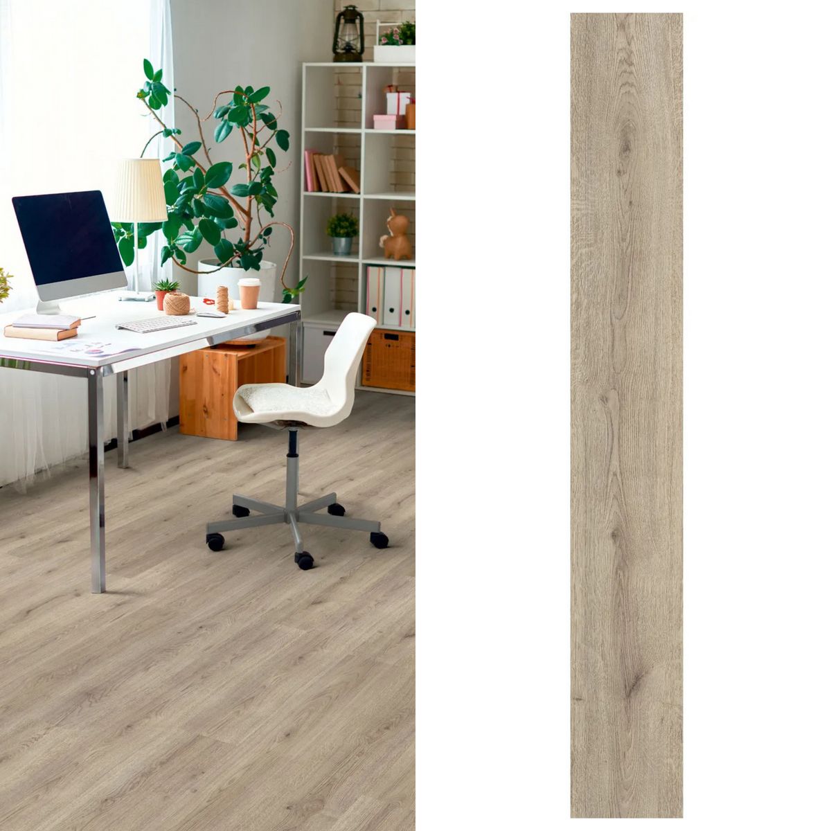 HOLZTEK - Piso Laminado 7 mm Trend Oak Gris Gris Claro 2.39 m2