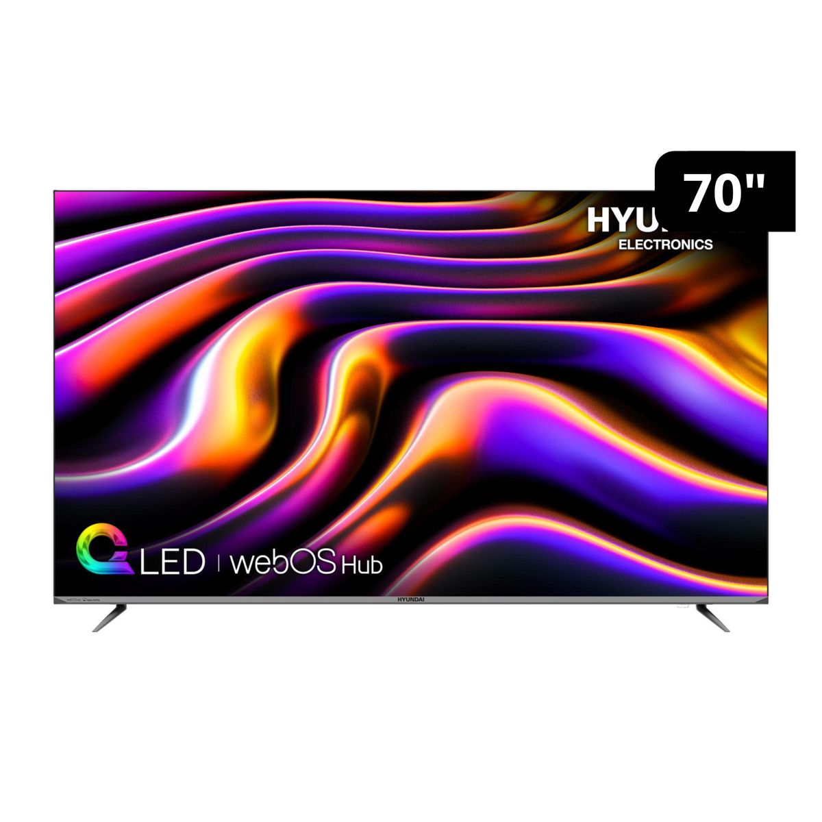 HYUNDAI - Televisor Smart TV Hyundai 70" QLED 4K Borderless HYLED7005QW4KM