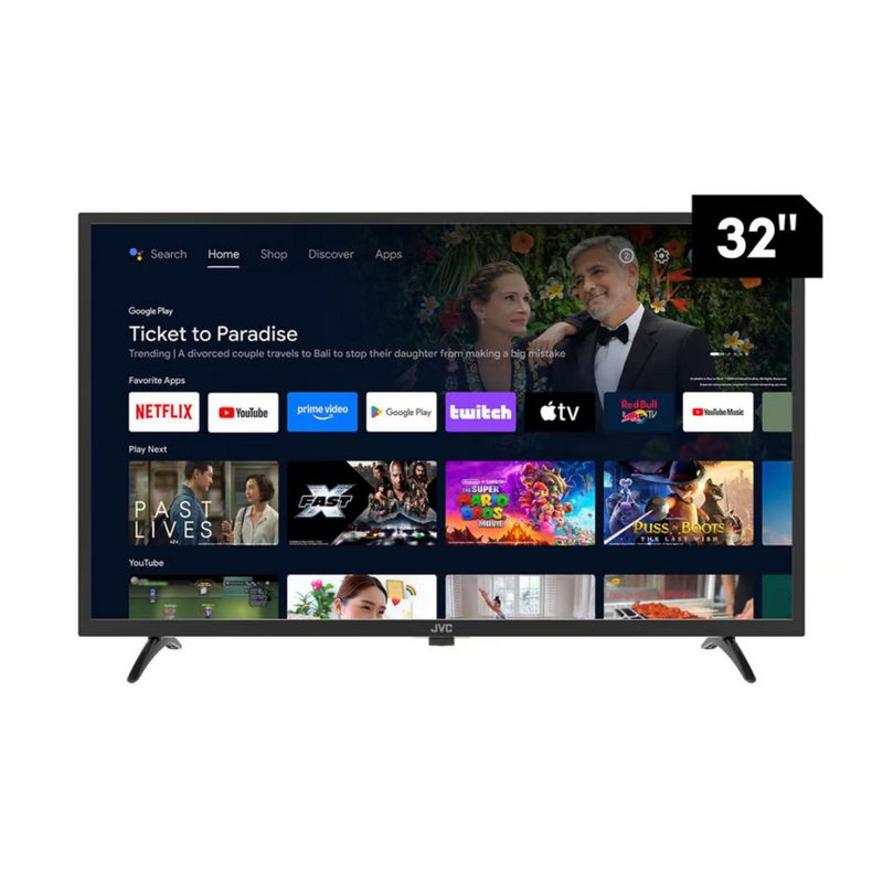 JVC - Televisor Smart Android TV JVC 32" HD LT-32KB127