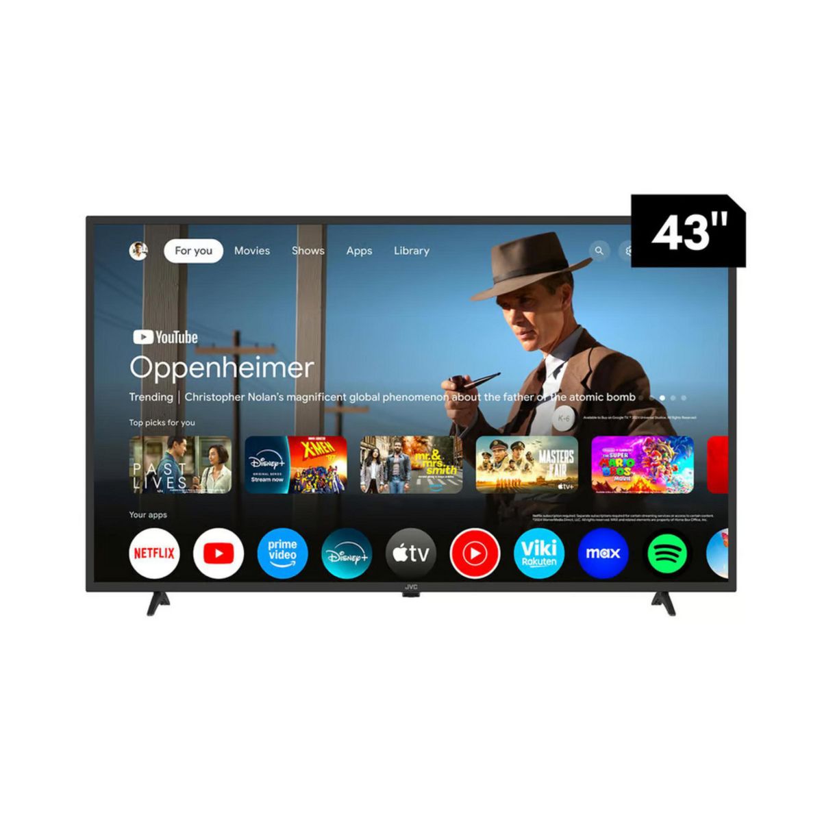 JVC - Televisor LED 43" Full HD Google TV LT-43KM348