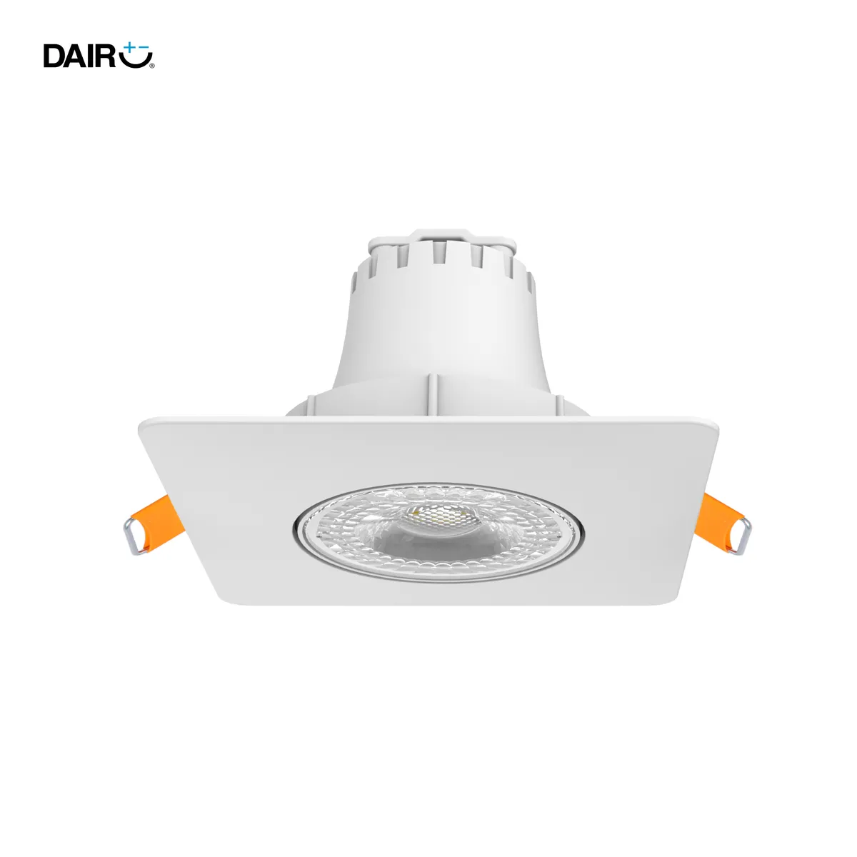 DAIRU - Spot LED Empotrado Cuadrado 5W Luz Fría 2 Unidades