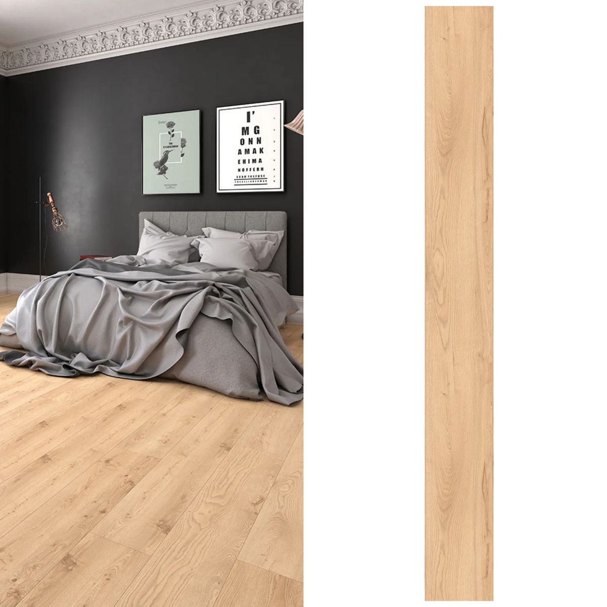 HOLZTEK - Piso Laminado Alpes Café Claro 3.88m2.