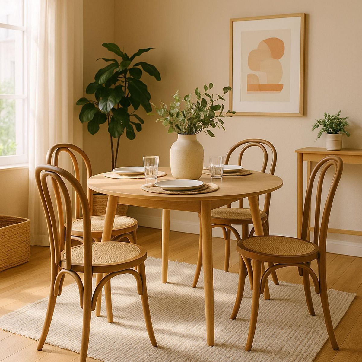 JUST HOME COLLECTION - Silla Wendy Madera 87x44x45 cm