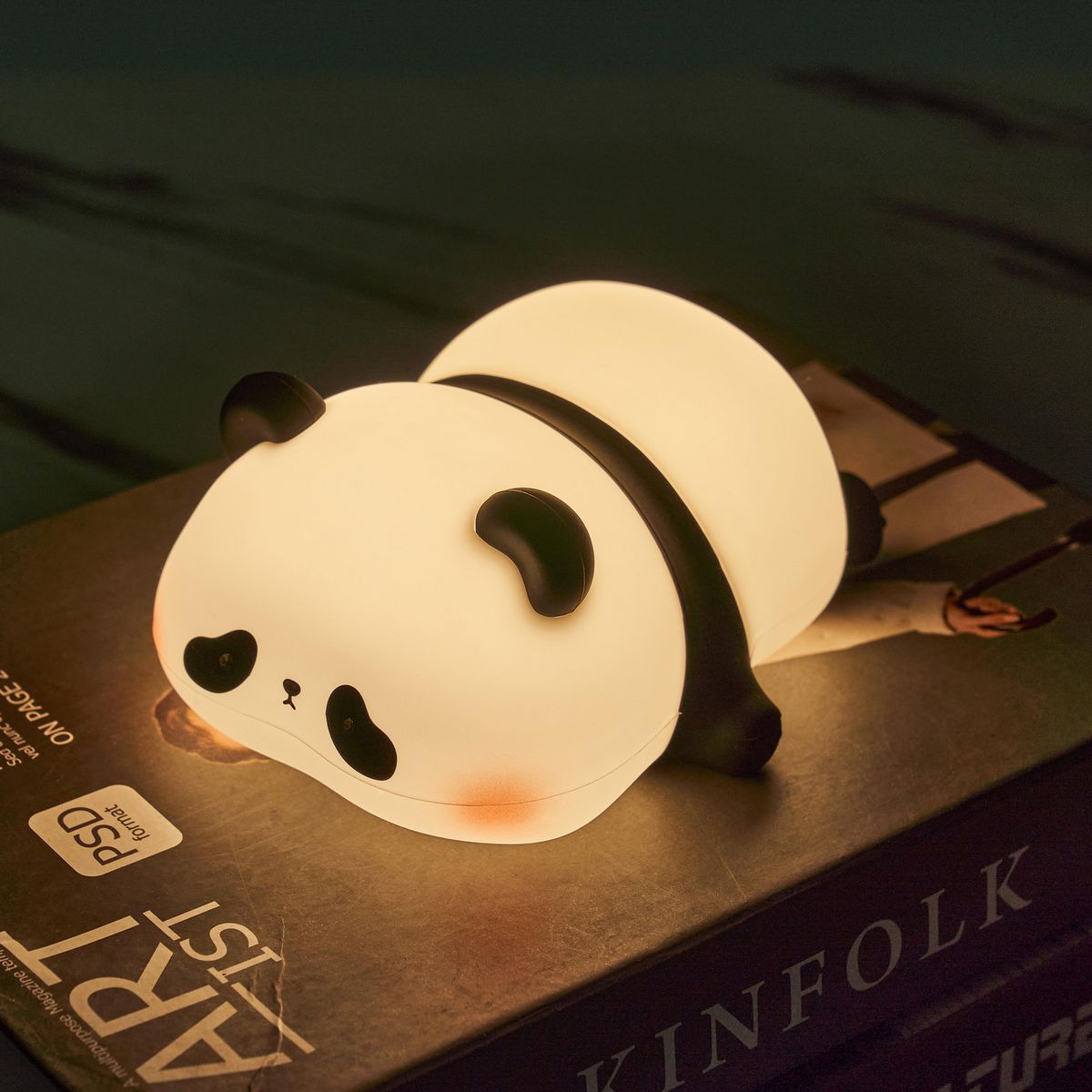 JUST HOME COLLECTION - Panda Acostado Panda Blanco 3 W 11.3x6 cm