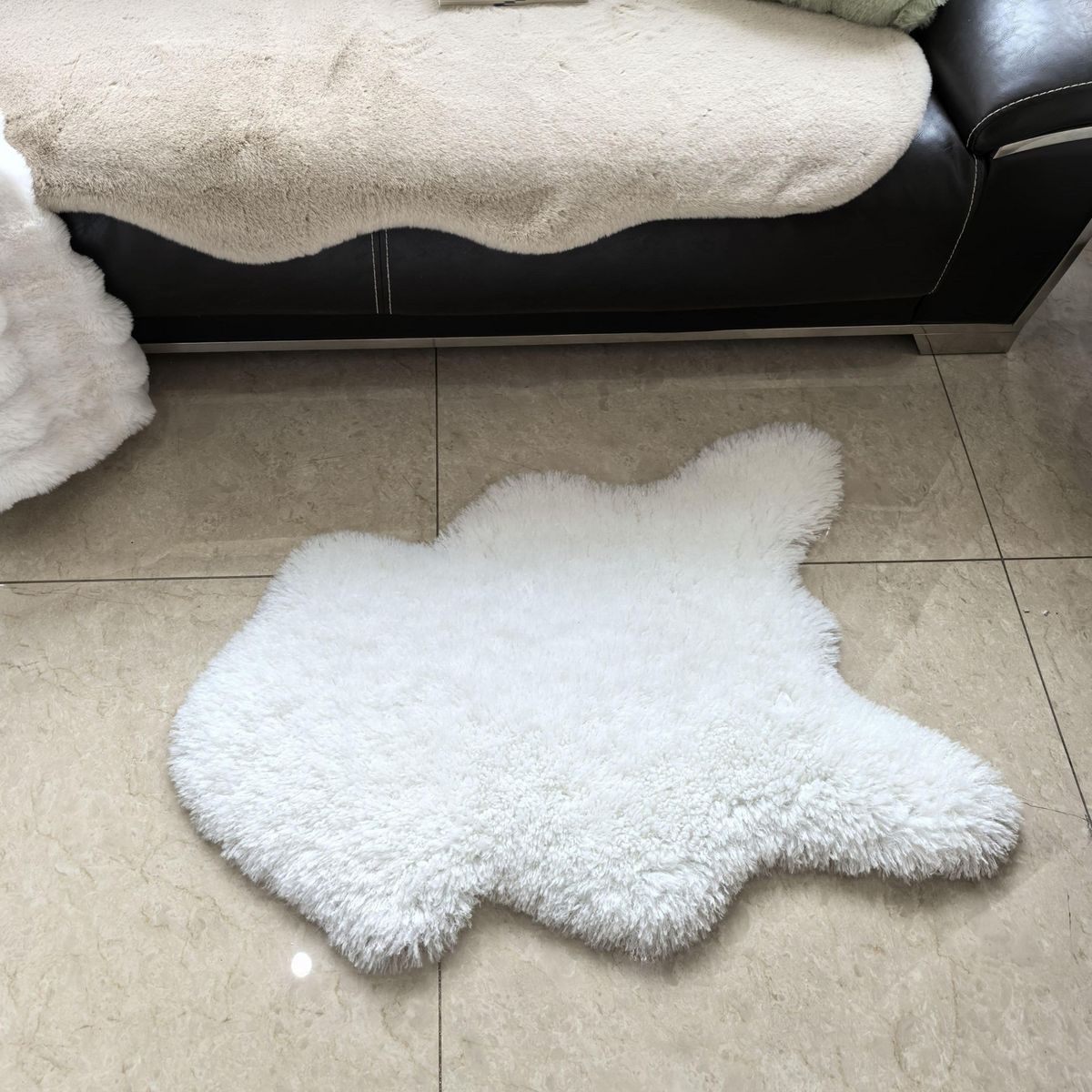 JUST HOME COLLECTION - Alfombra Sheepskin Blanco 90x60cm