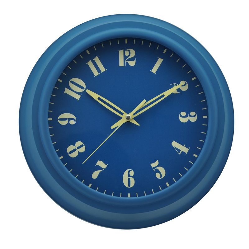JUST HOME COLLECTION - Reloj de Muro Vara Azul 25cm