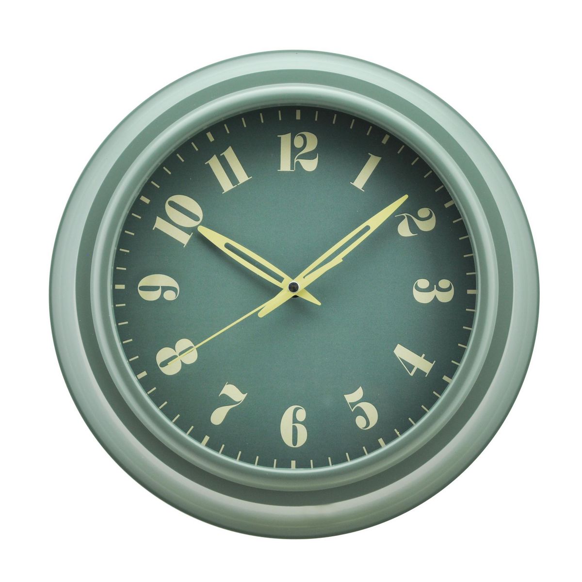 JUST HOME COLLECTION - Reloj de Muro Vara Verde 25cm