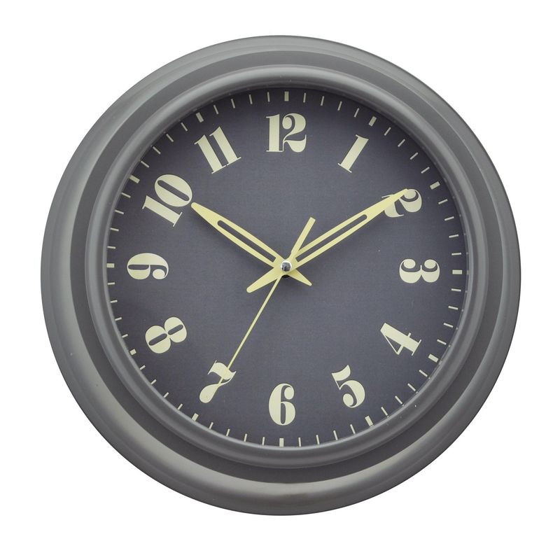 JUST HOME COLLECTION - Reloj de Muro Vara Gris 25cm