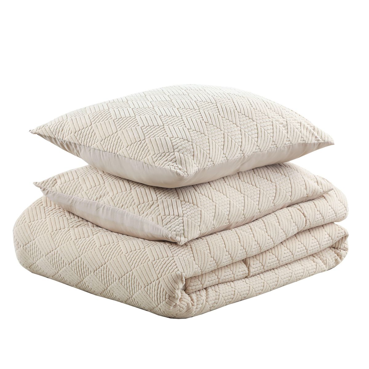 JUST HOME COLLECTION - Plumón Jacquard 2 Plazas Beige