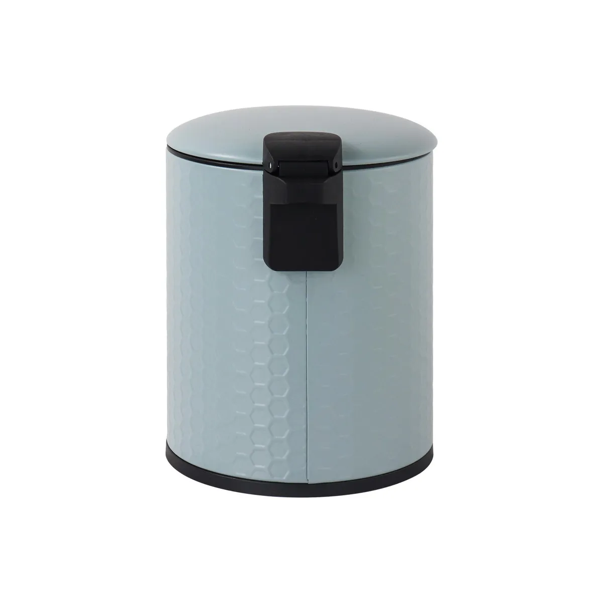 JUST HOME COLLECTION - Papelera de Metal Azul 5L