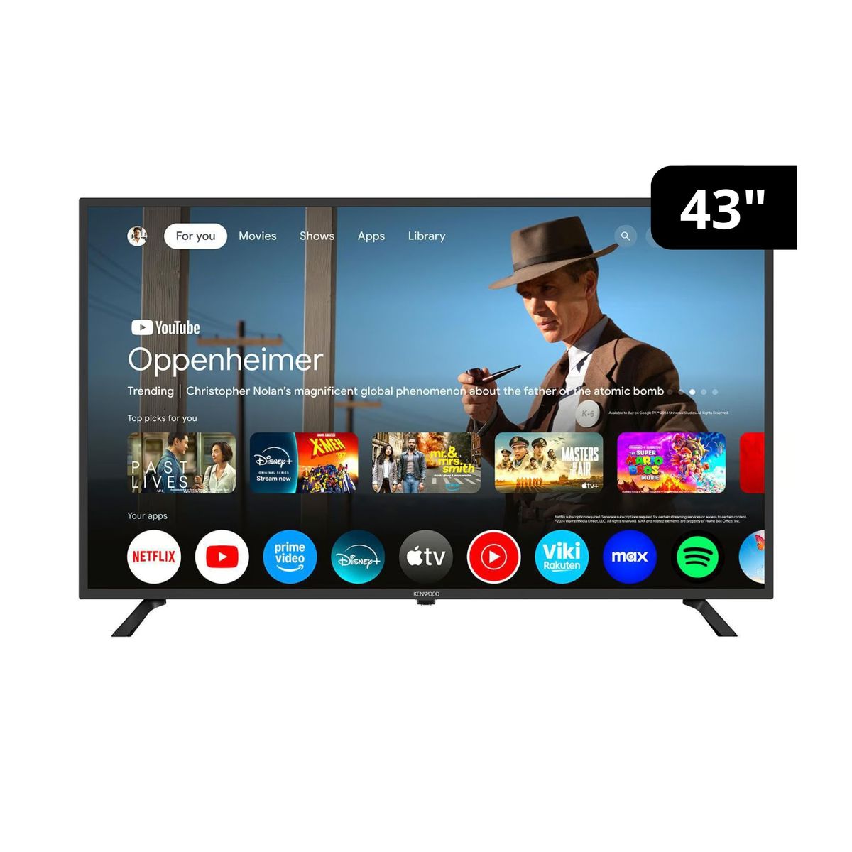 KENWOOD - Televisor Smart Google TV KENWOOD 43" Full HD