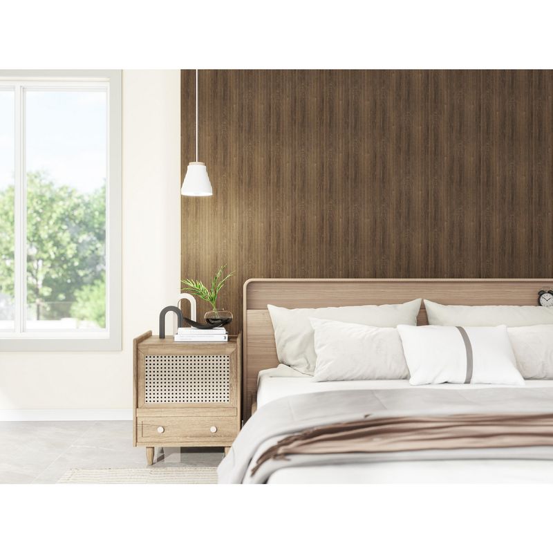 HOLZTEK - Wall Panel Poliestireno Café Micro Oscuro 240x30.4cm 0.72m2 - Venta por Unidad