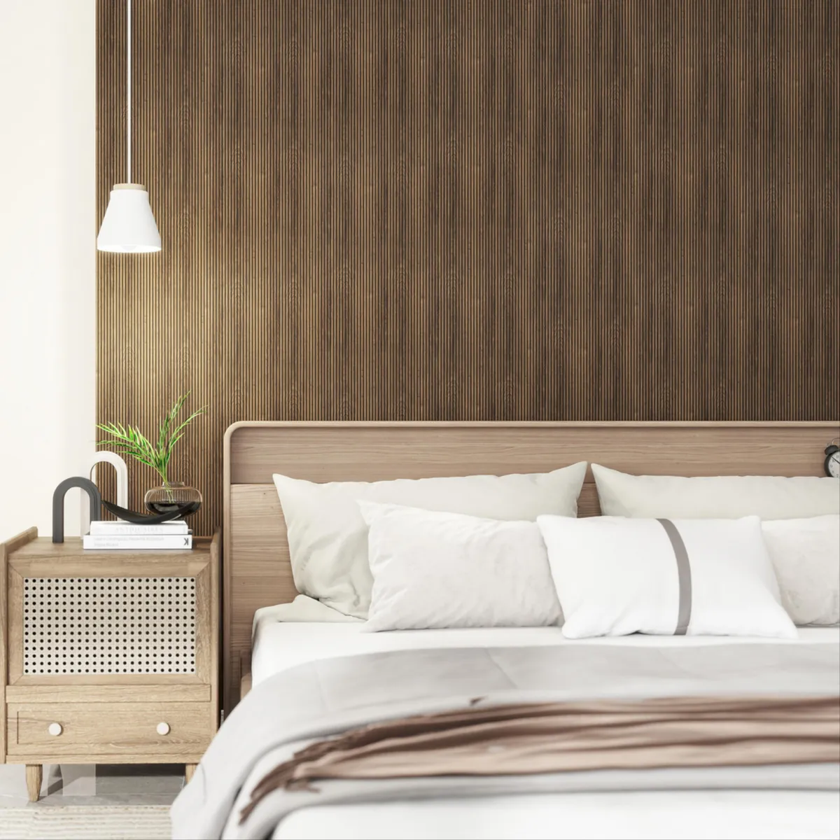 HOLZTEK - Wall Panel Poliestireno Café Micro Oscuro 240x30.4cm 0.72m2 - Venta por Unidad