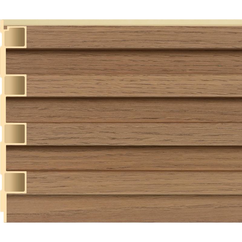 HOLZTEK - Wall Panel WPC Café Claro 240x16.8cm 0.39m2 - Venta por Unidad