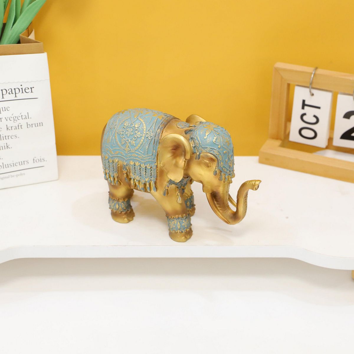 JUST HOME COLLECTION - Elefante Dorado 14cm
