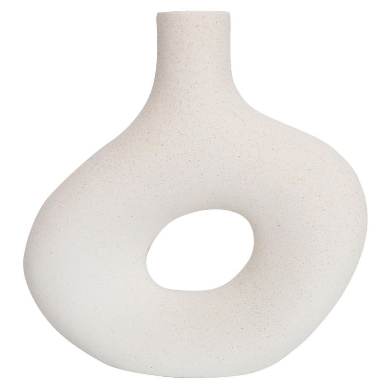 JUST HOME COLLECTION - Florero de Cerámica Blanco 16cm