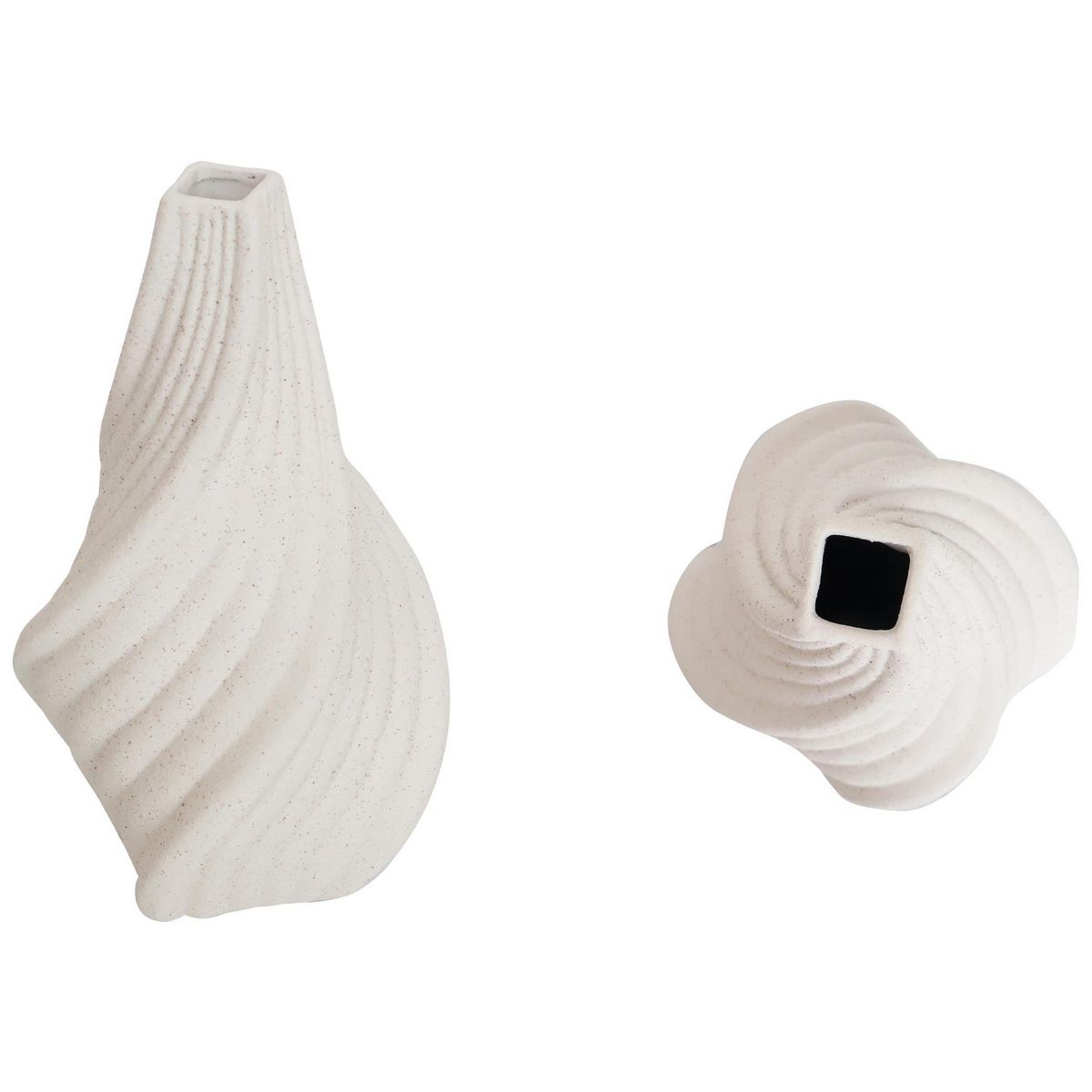 JUST HOME COLLECTION - Florero de Cerámica Blanco 21cm