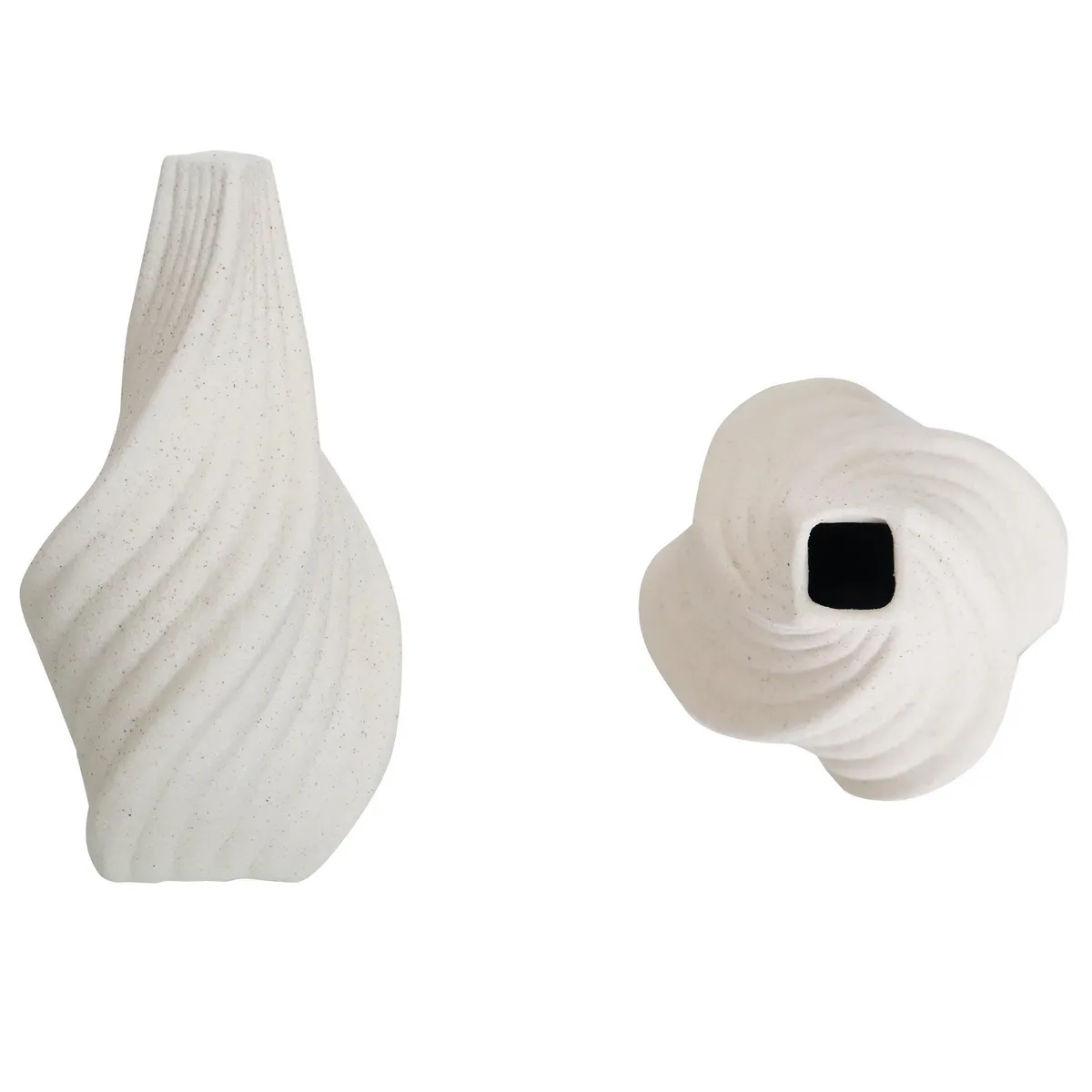 JUST HOME COLLECTION - Florero de Cerámica Blanco 22.6cm